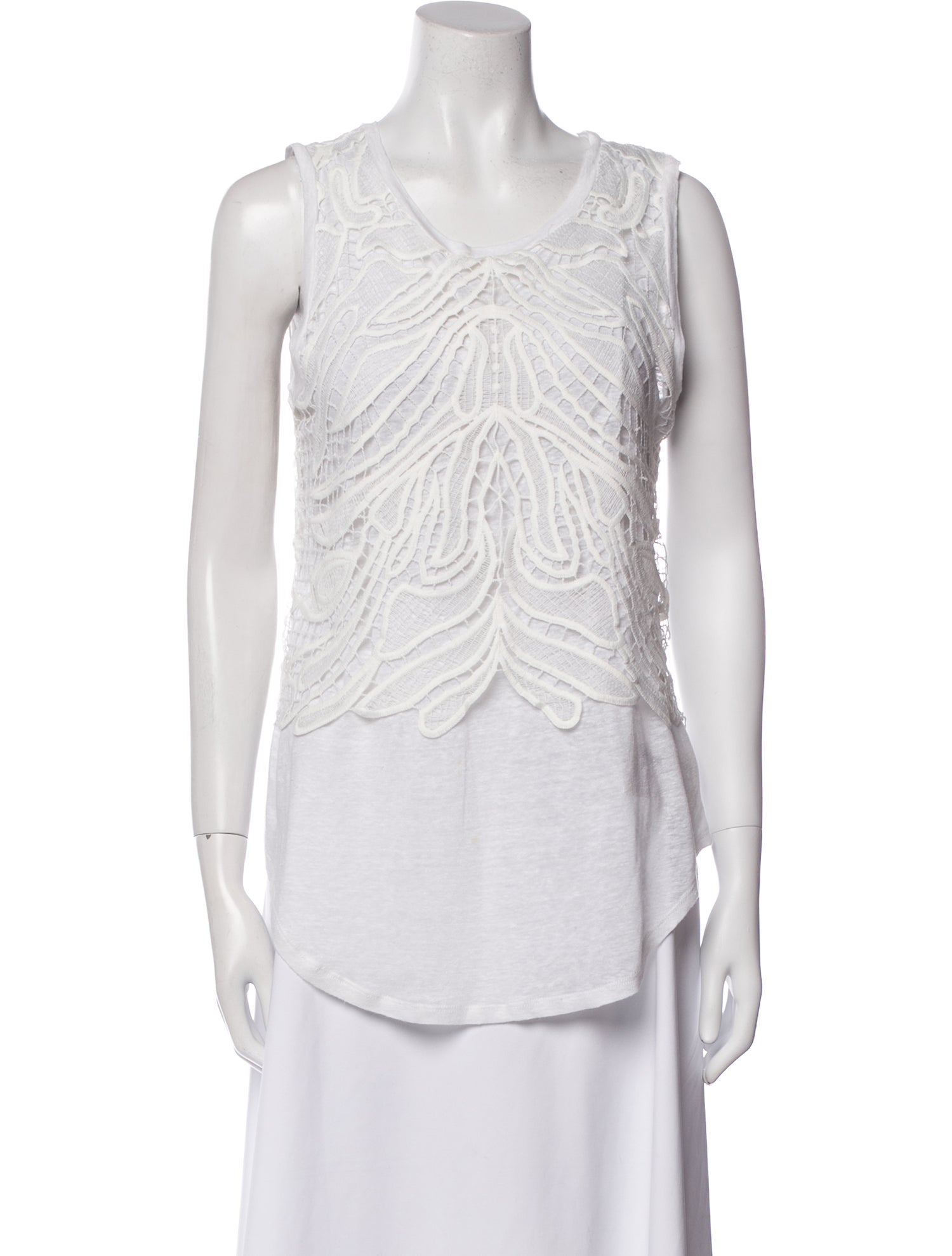 Generation Love Linen Scoop Neck Top