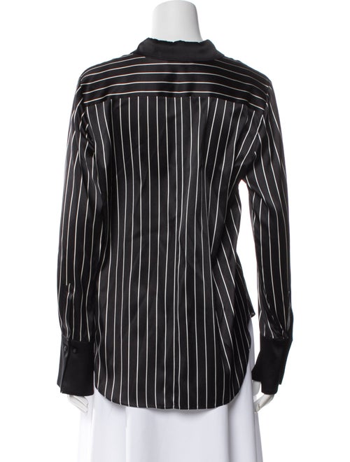 Generation Love Silk Striped Button-Up Top