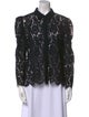 Generation Love Lace Pattern Long Sleeve Button-Up Top