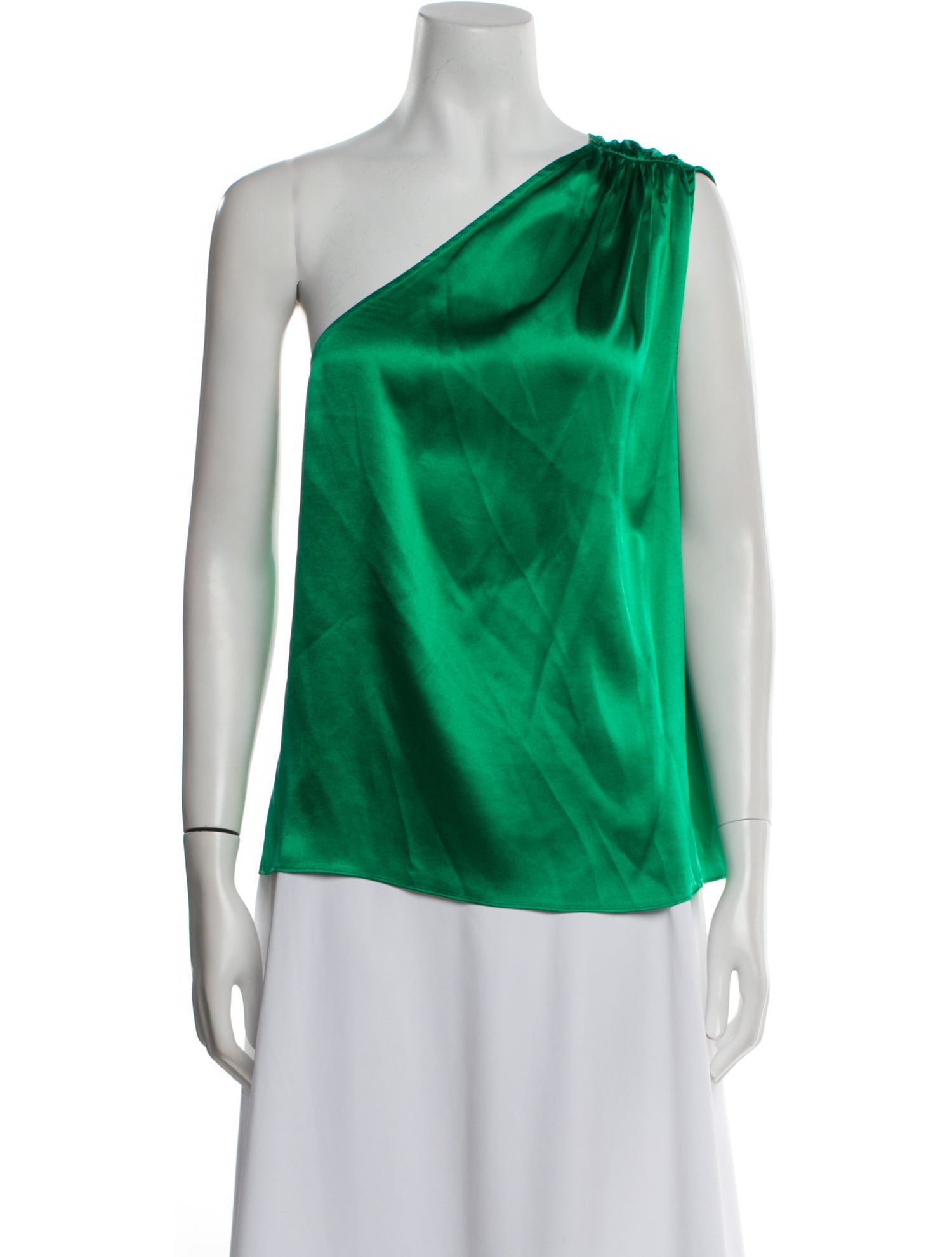 Generation Love Silk One-Shoulder Blouse