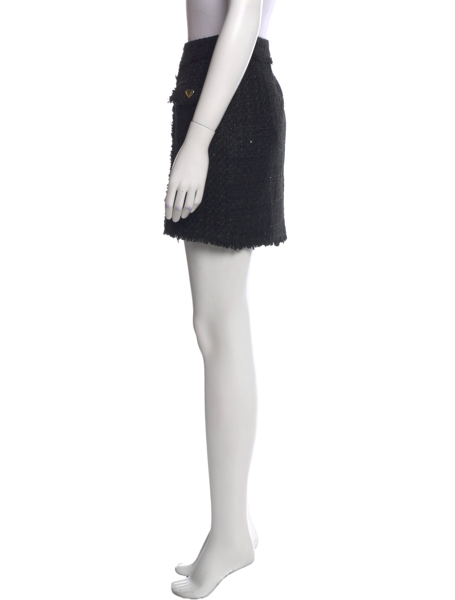 Generation Love Leather Trim Embellishment Mini Skirt