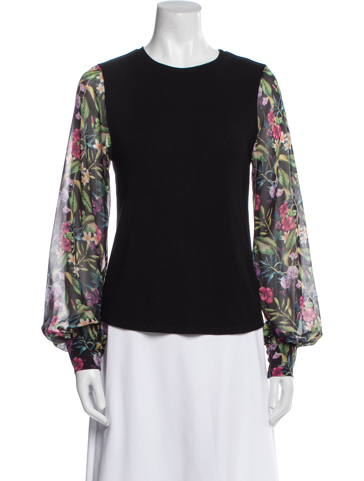 Generation Love Floral Print Crew Neck Blouse