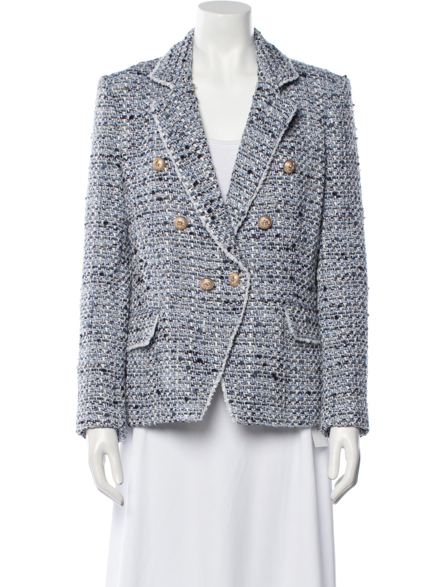 Generation Love Tweed Pattern Blazer