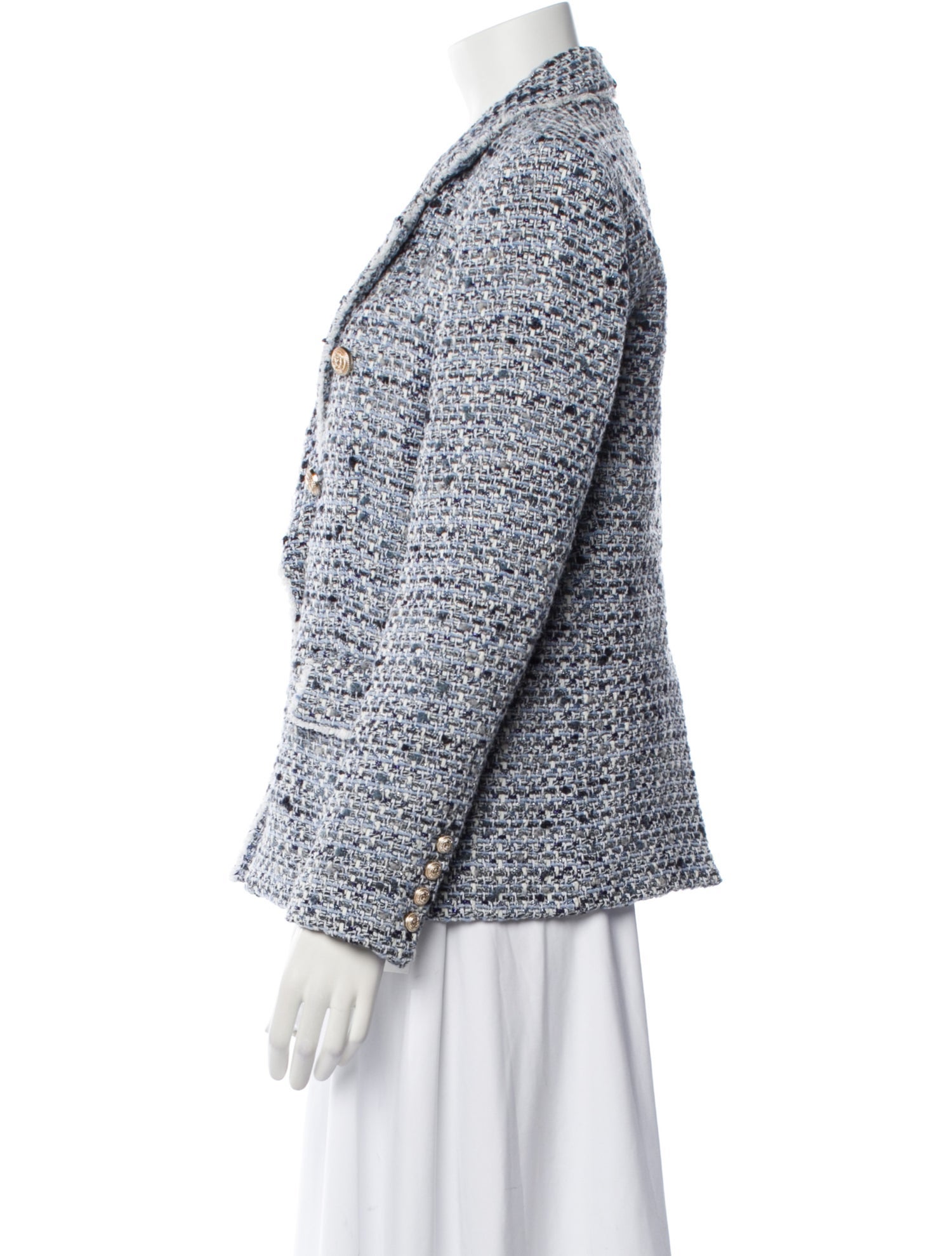 Generation Love Tweed Pattern Blazer