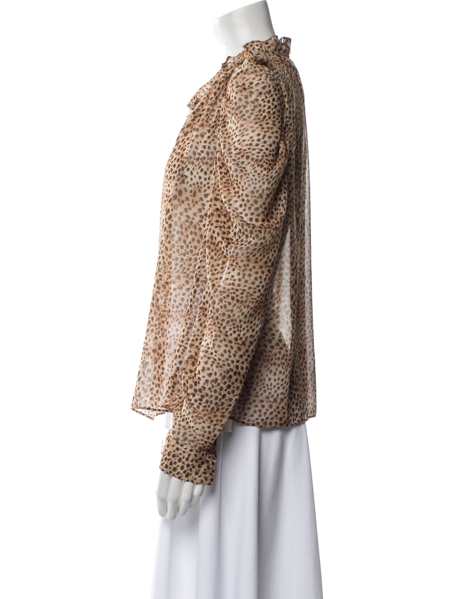 Generation Love Animal Print V-Neck Blouse