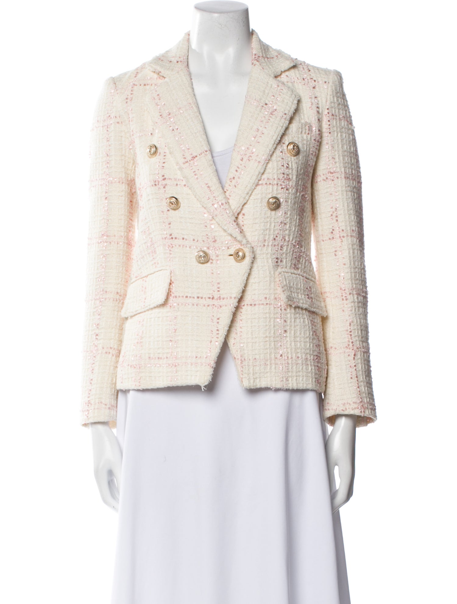 Generation Love Plaid Print Blazer