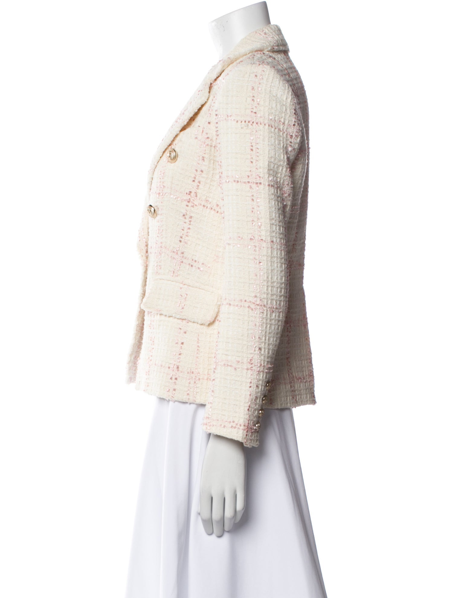 Generation Love Plaid Print Blazer