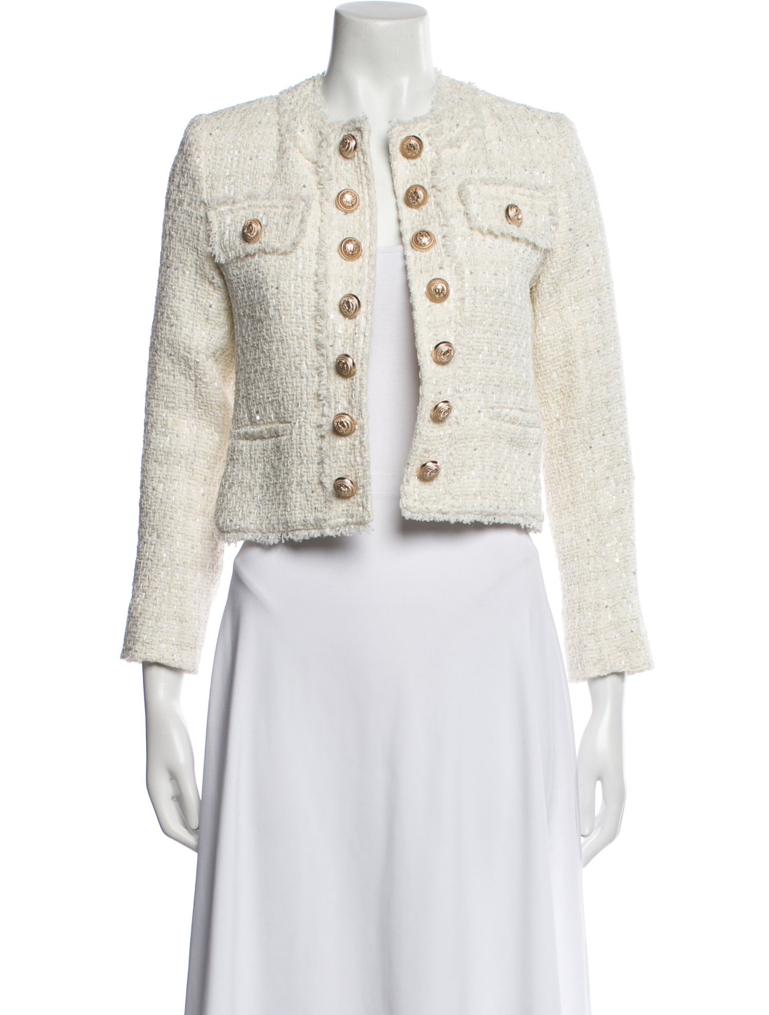 Generation Love Tweed Pattern Evening Jacket