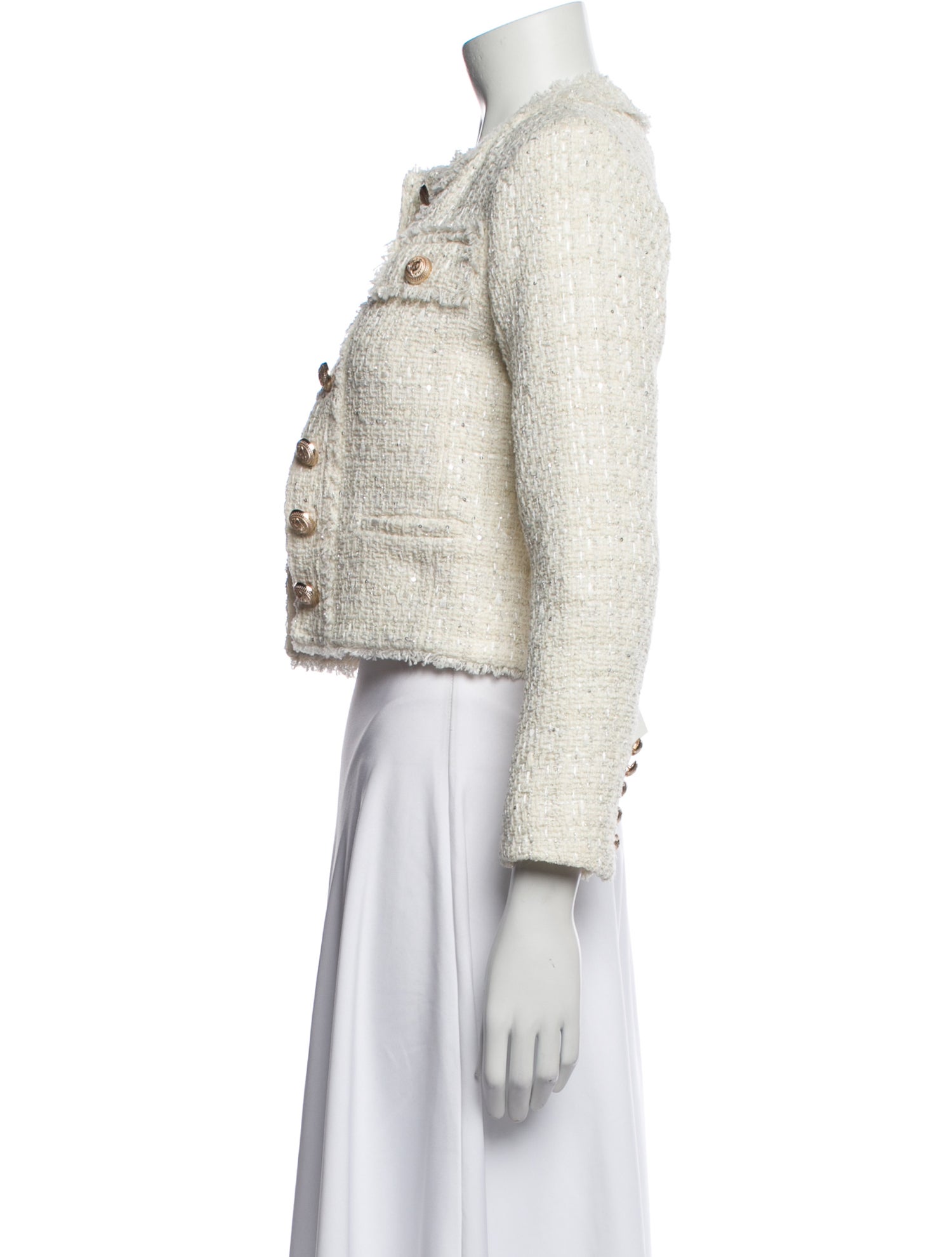 Generation Love Tweed Pattern Evening Jacket