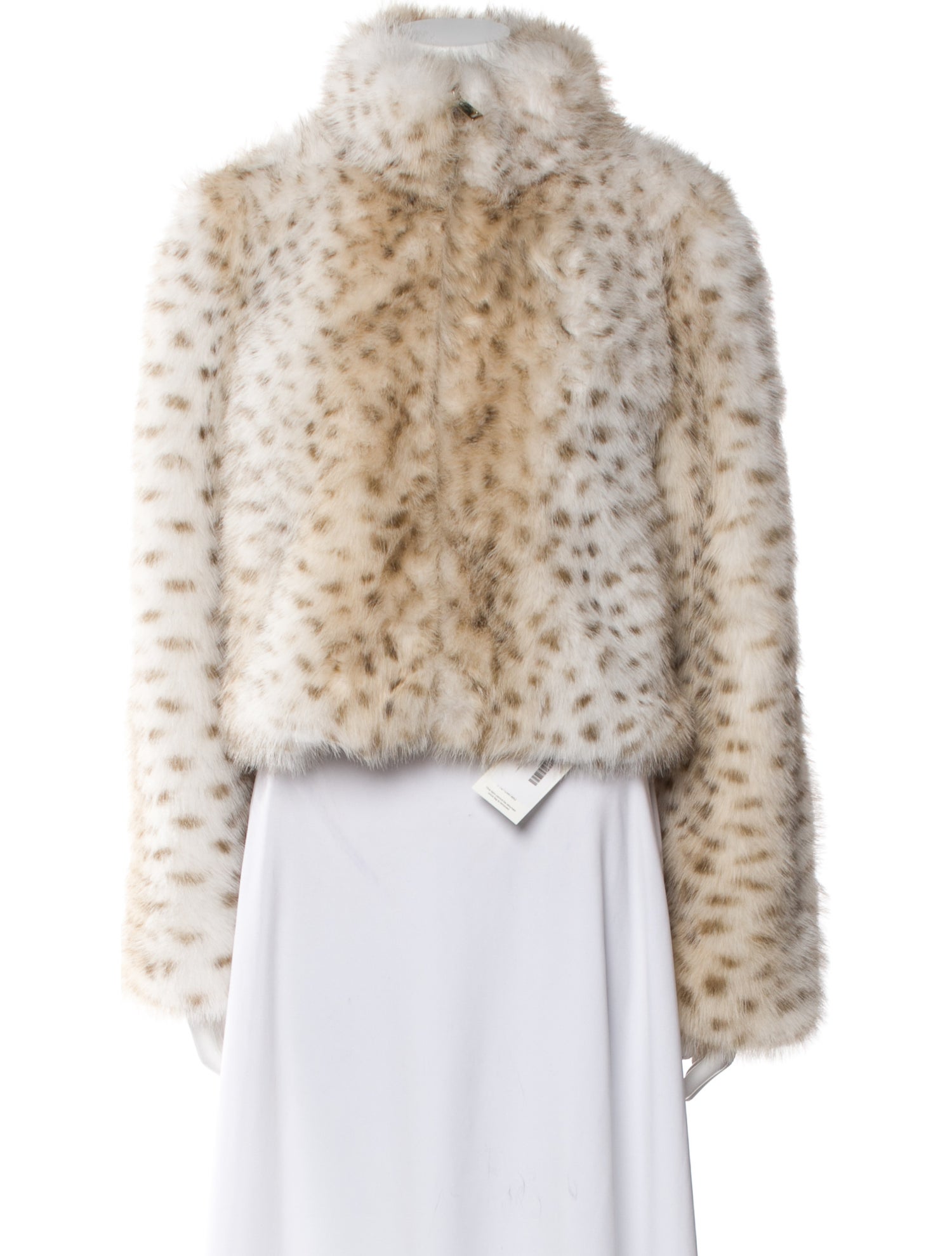 Generation Love Faux Fur Animal Print Faux Fur Jacket