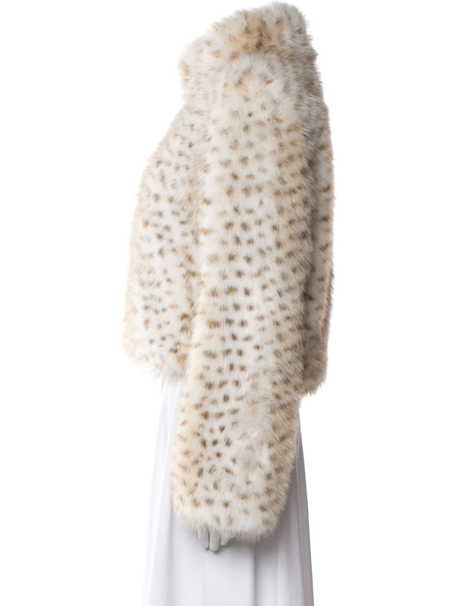 Generation Love Faux Fur Animal Print Faux Fur Jacket