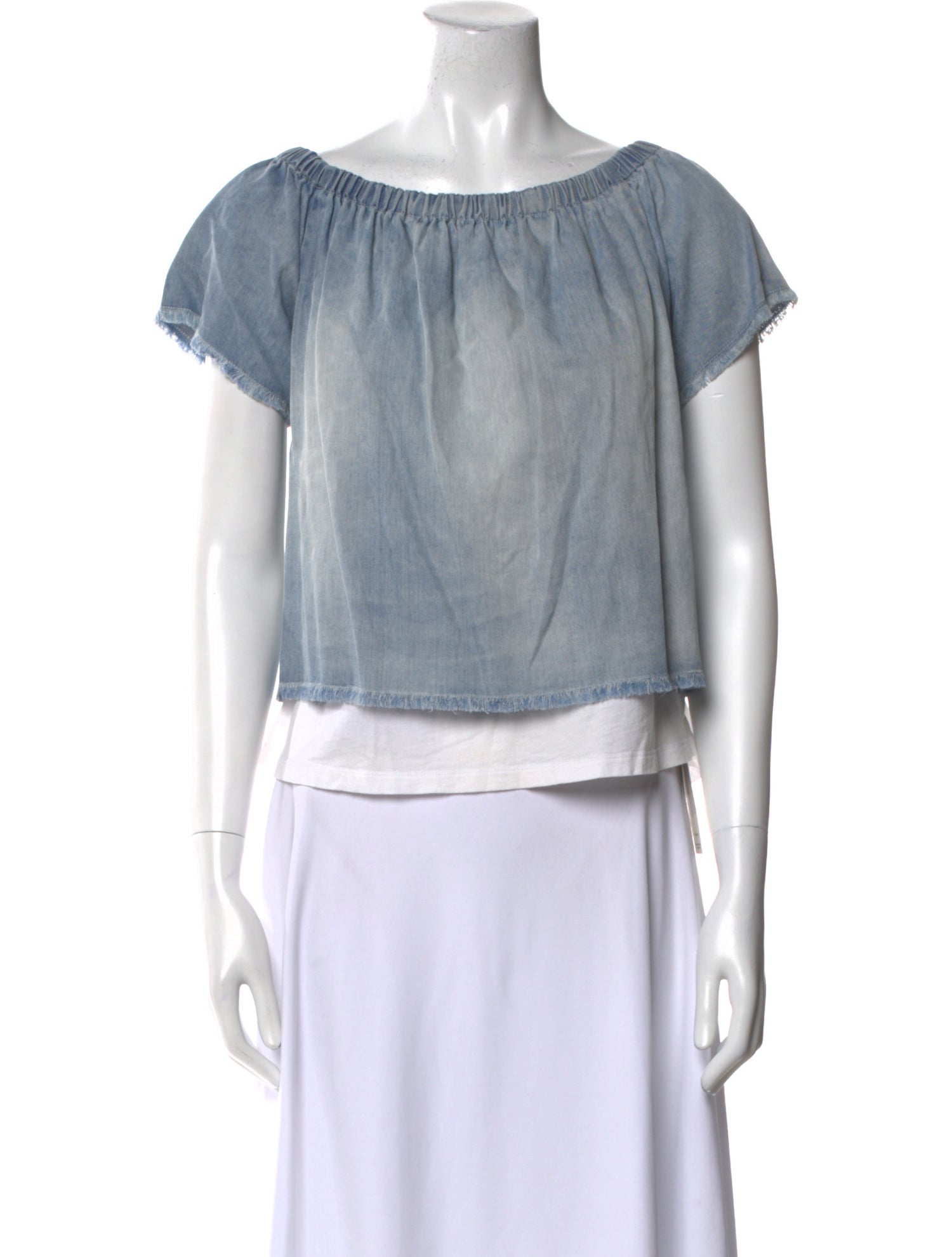 Generation Love Bateau Neckline Short Sleeve Blouse