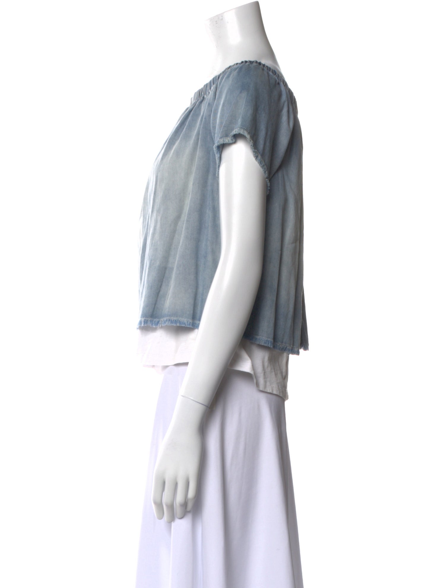 Generation Love Bateau Neckline Short Sleeve Blouse