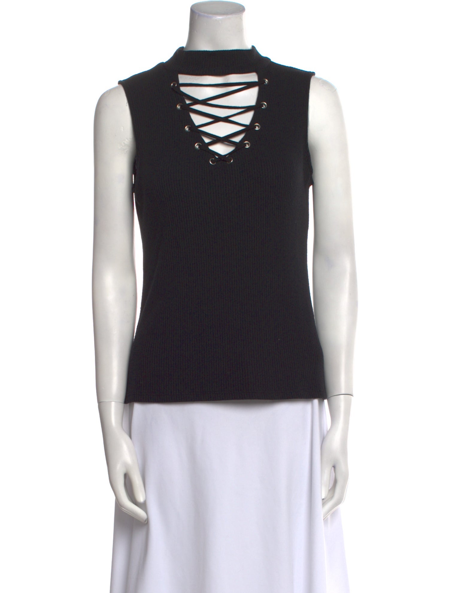 Generation Love Mock Neck Sleeveless Top