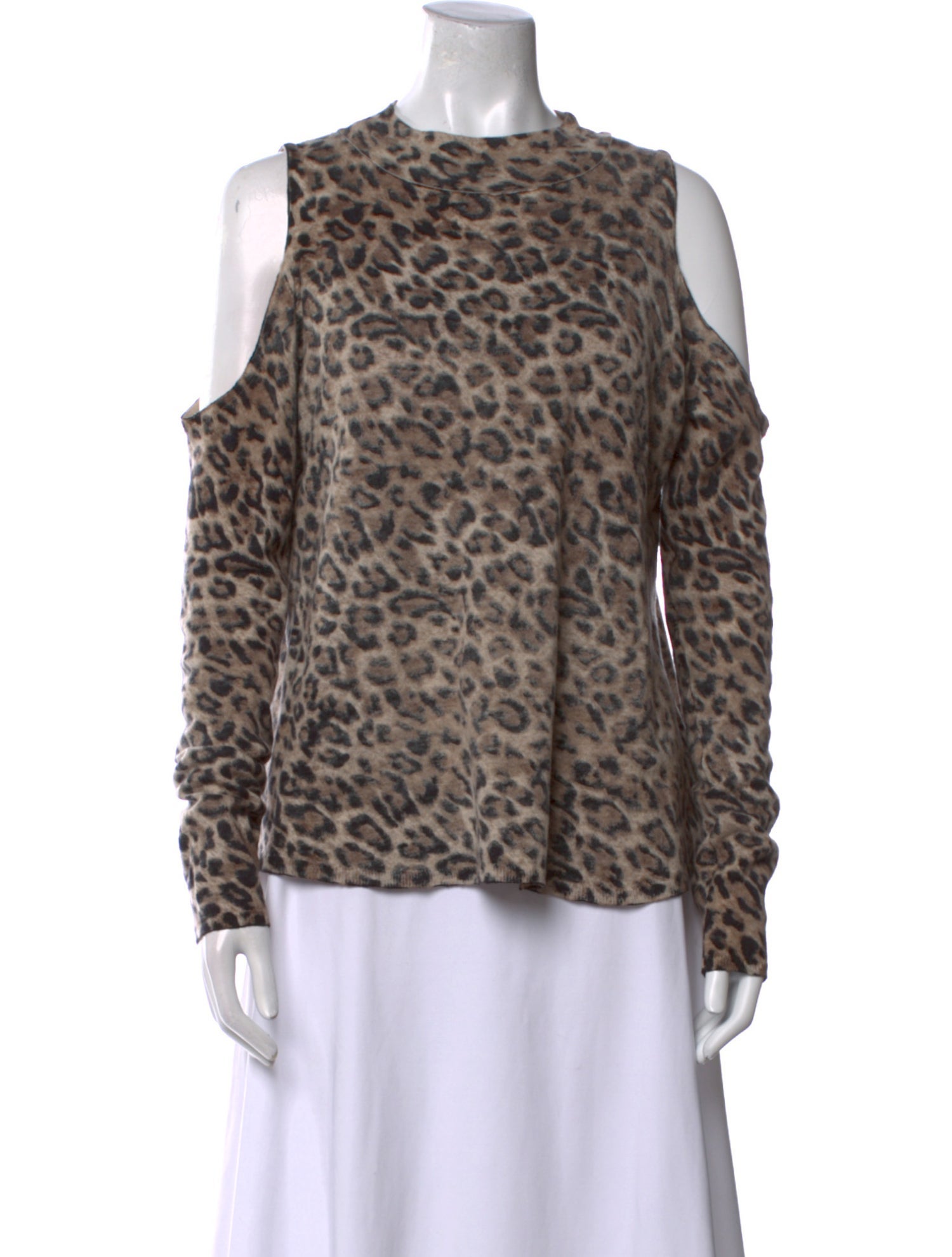 Generation Love Cashmere Animal Print Blouse