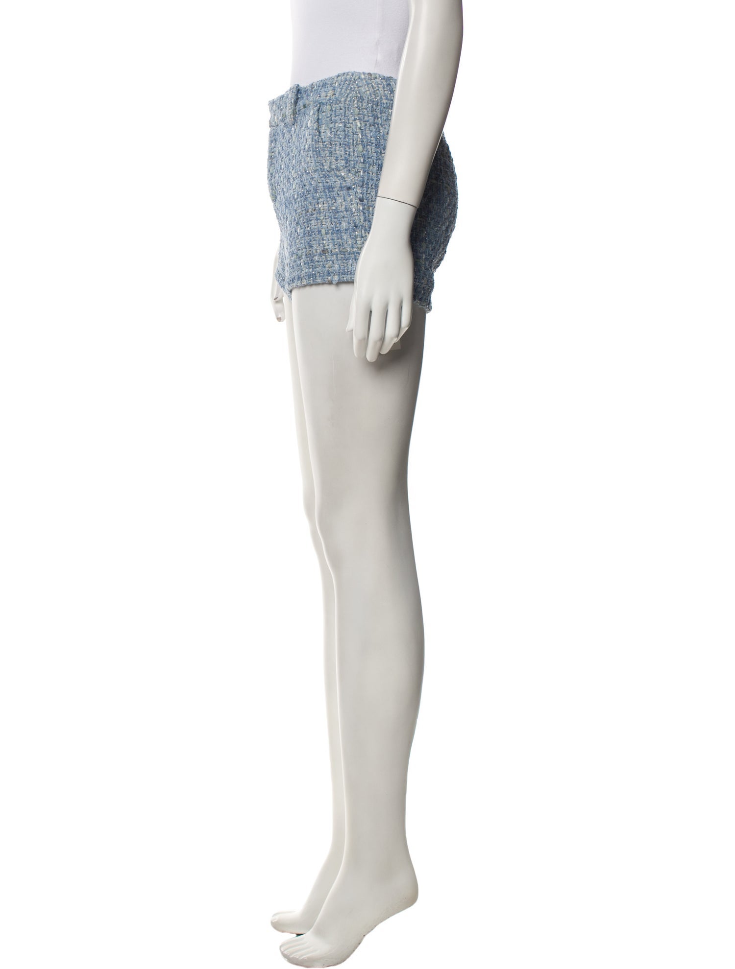 Generation Love Tweed Pattern Mini Shorts