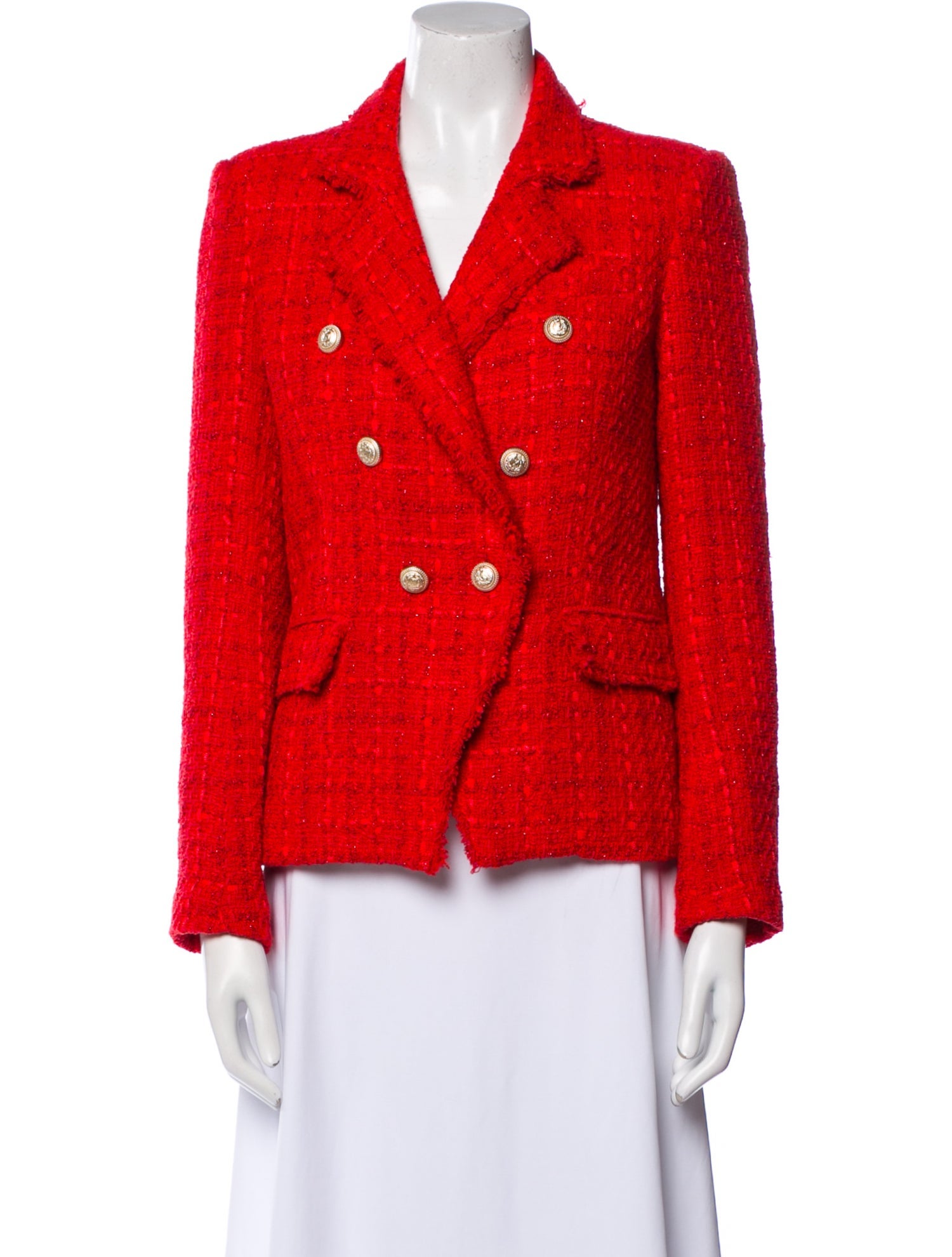 Generation Love Tweed Pattern Blazer