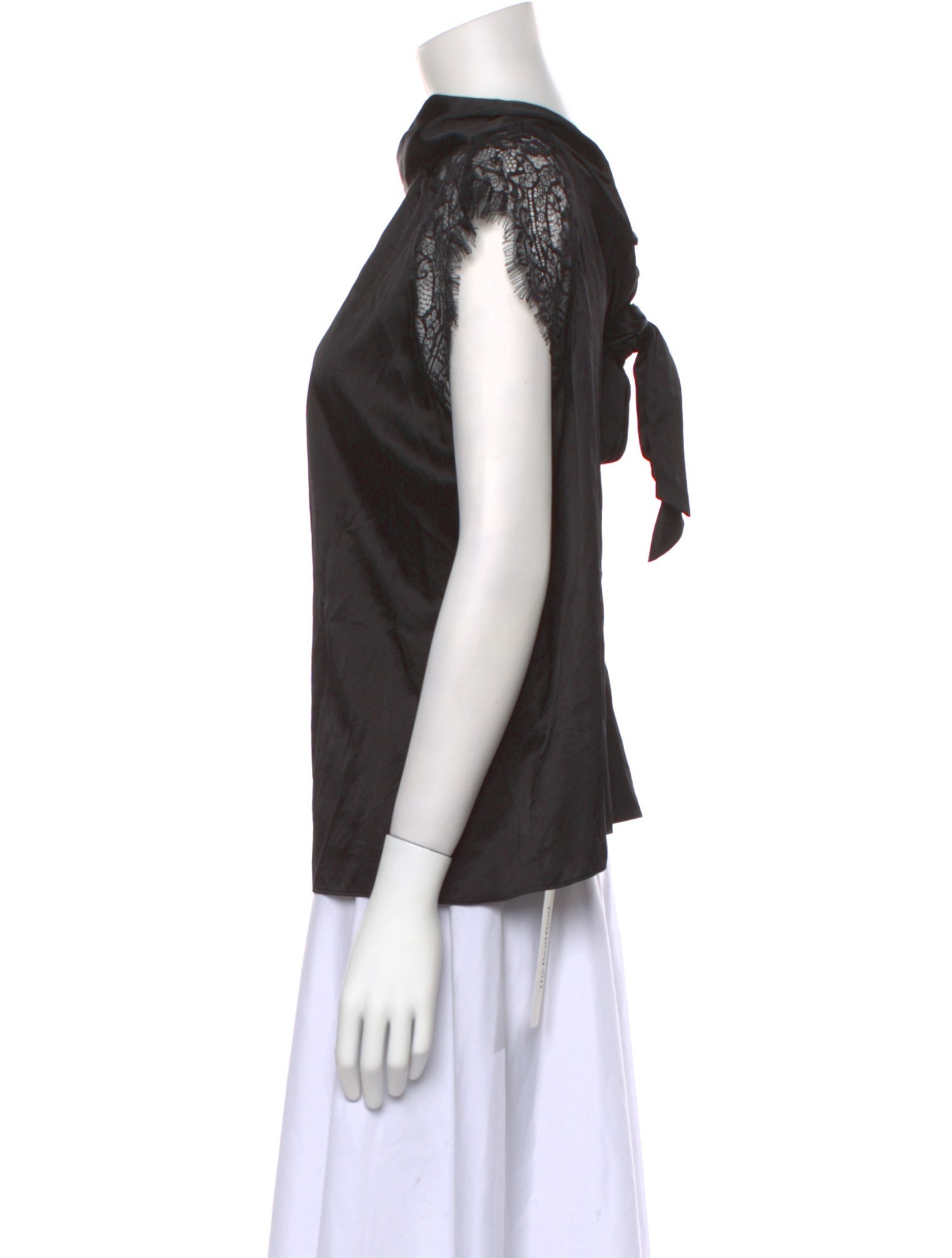 Generation Love Silk Mock Neck Top