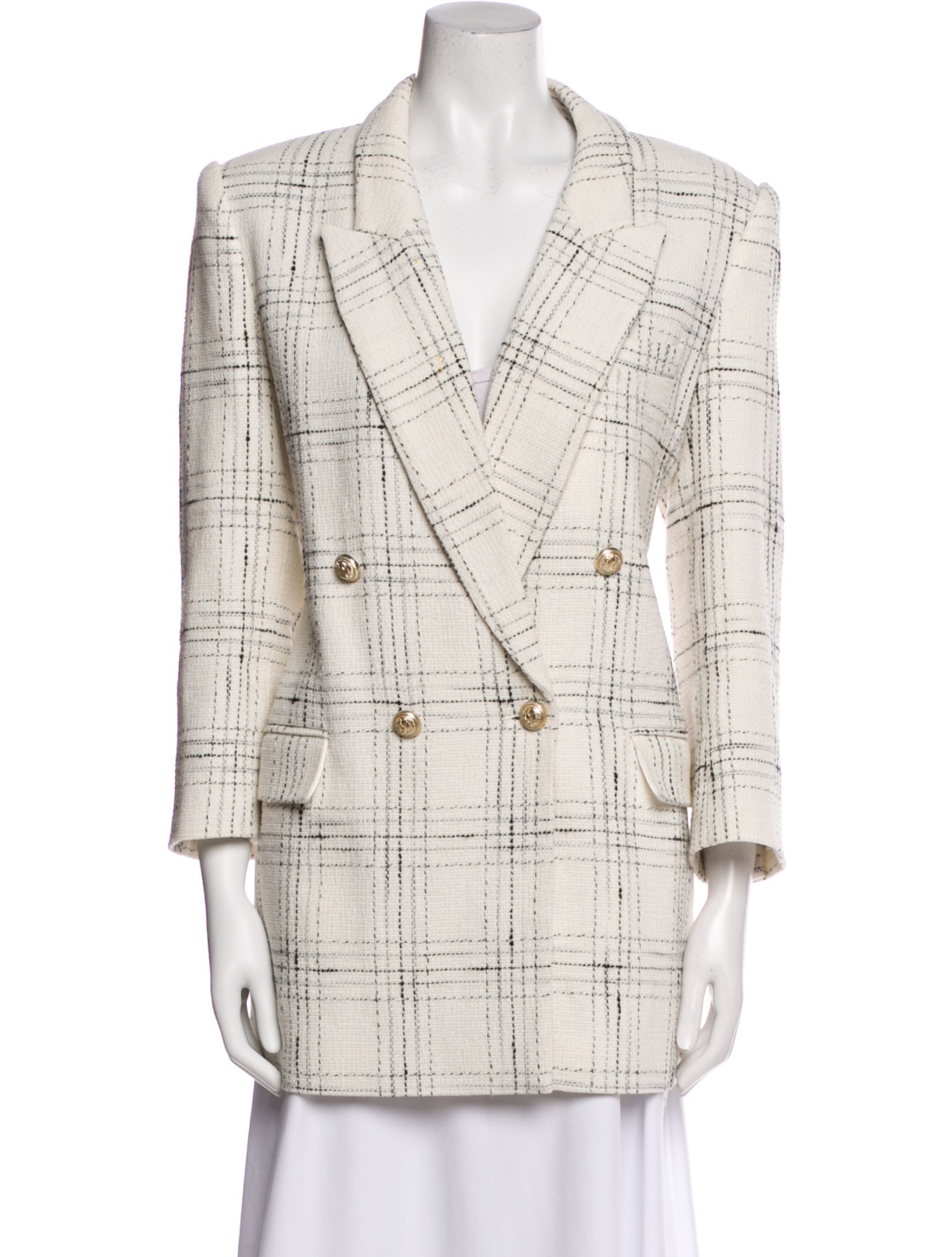 Generation Love Plaid Print Blazer