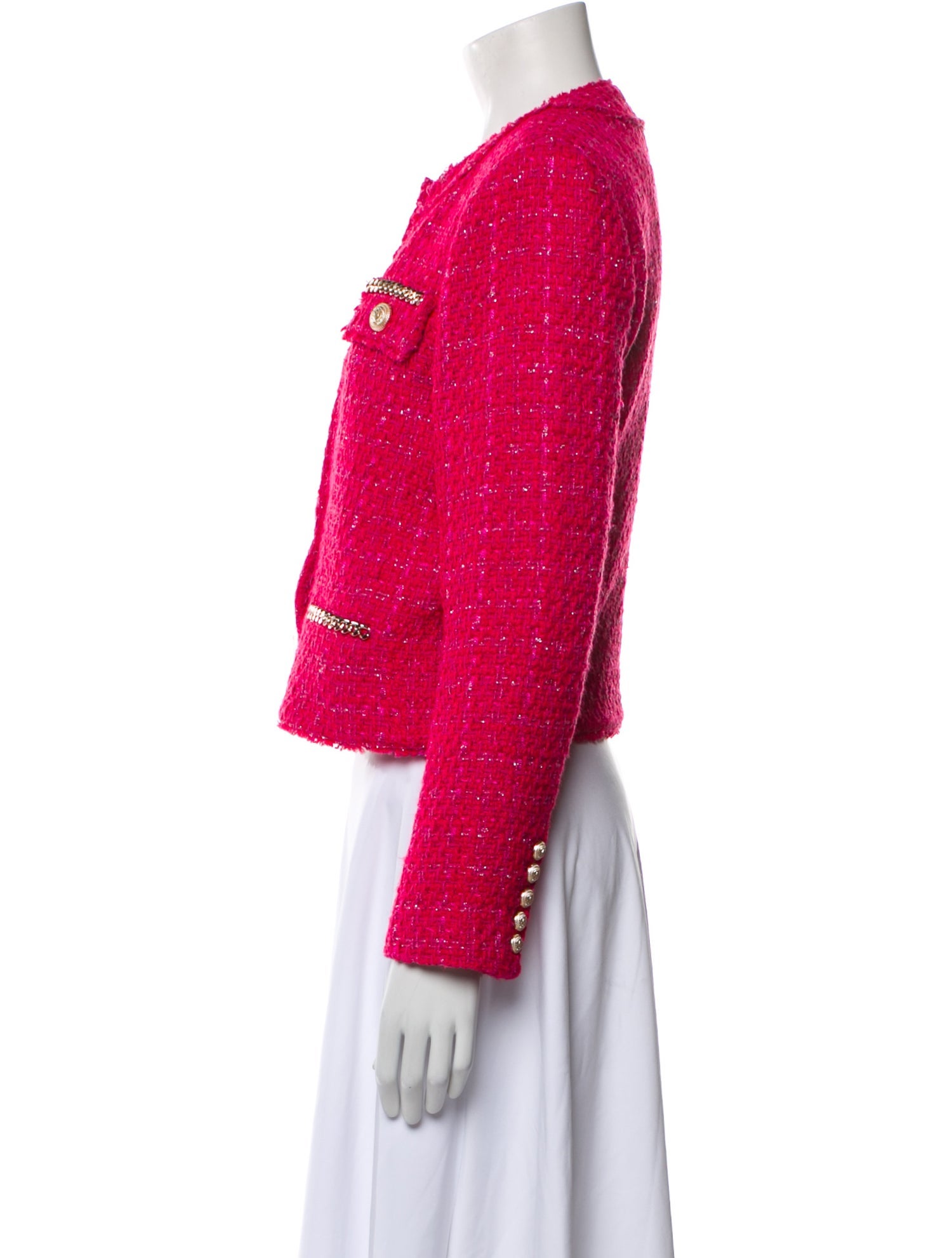 Generation Love Tweed Pattern Evening Jacket