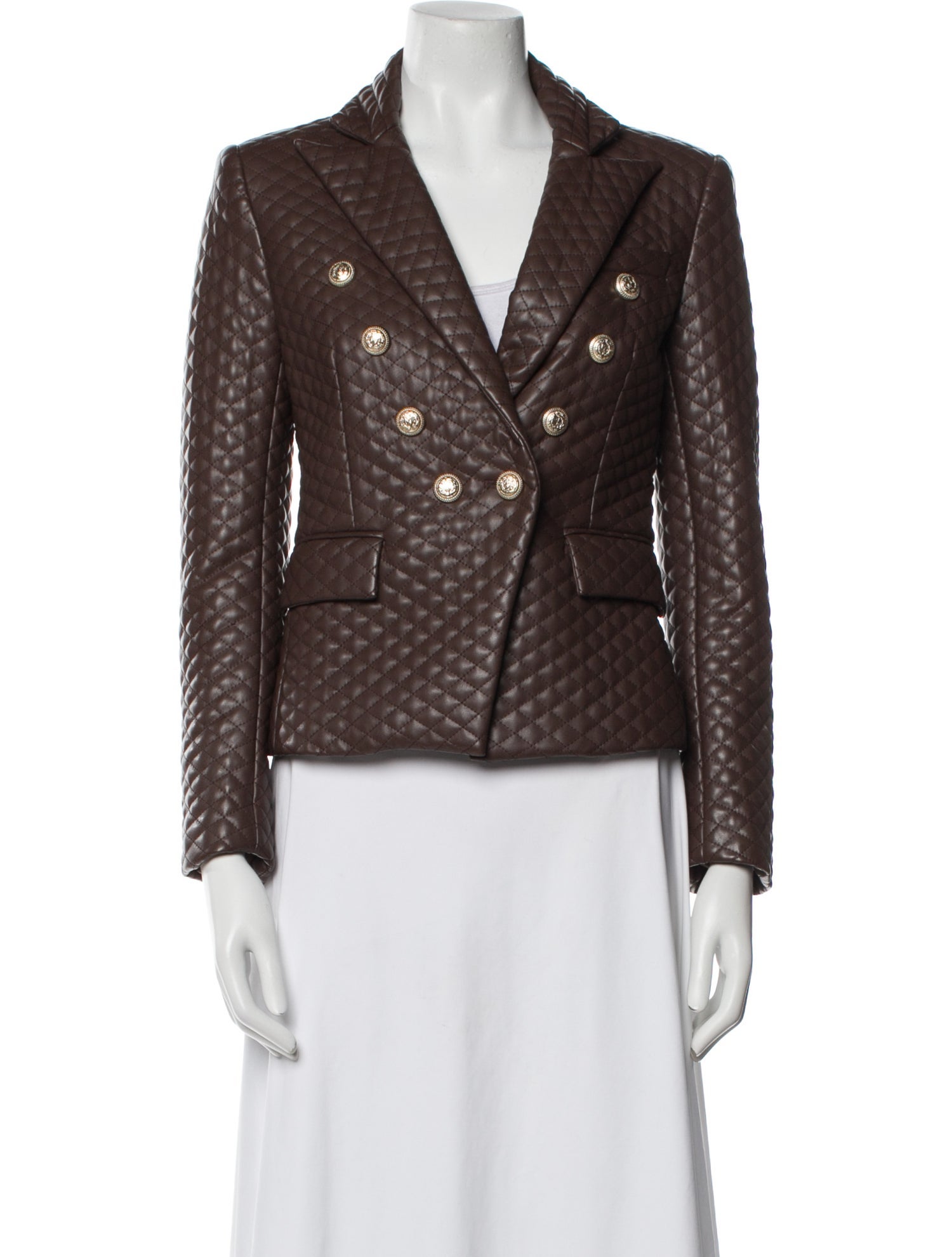Generation Love Faux Leather Printed Blazer w/ Tags
