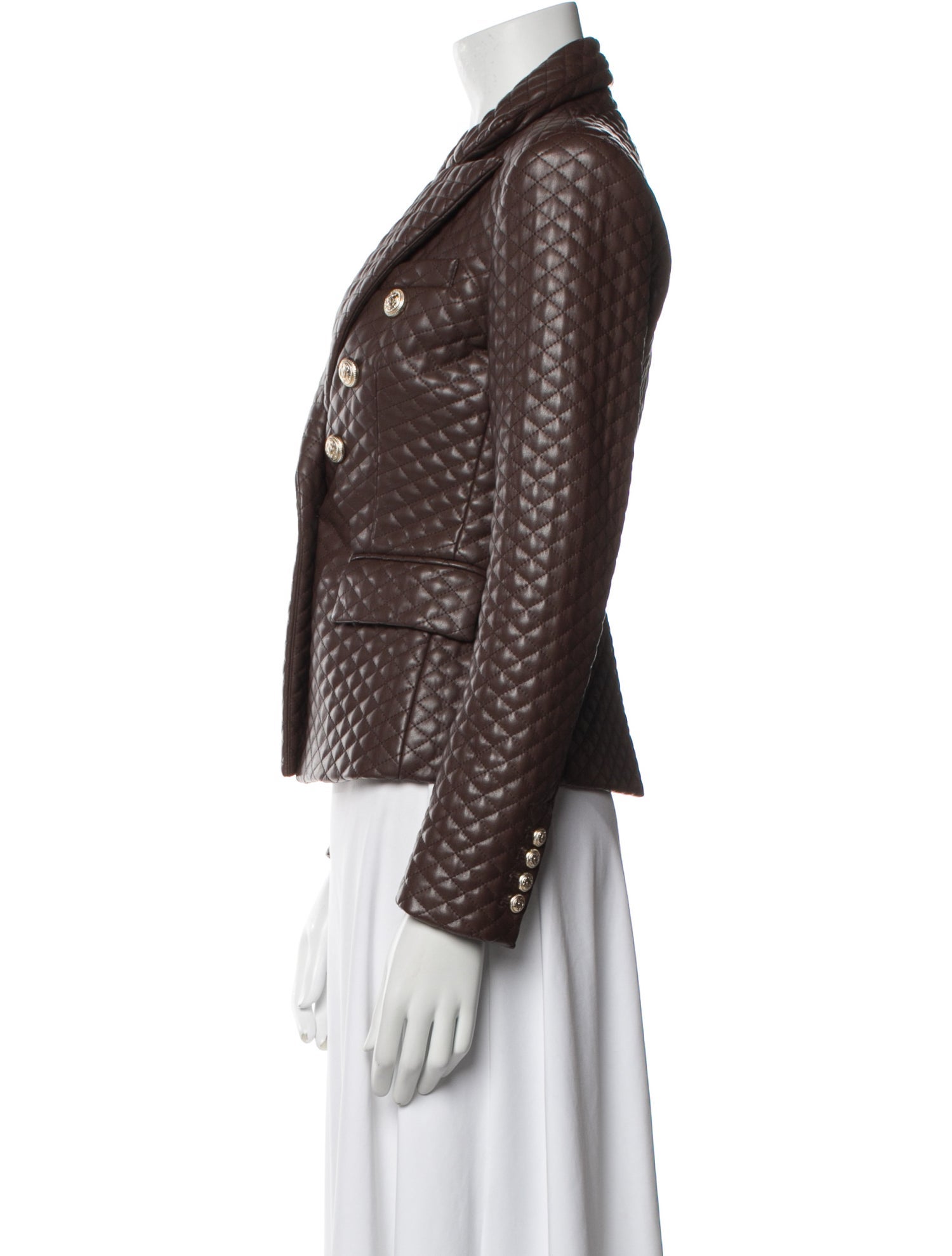 Generation Love Faux Leather Printed Blazer w/ Tags