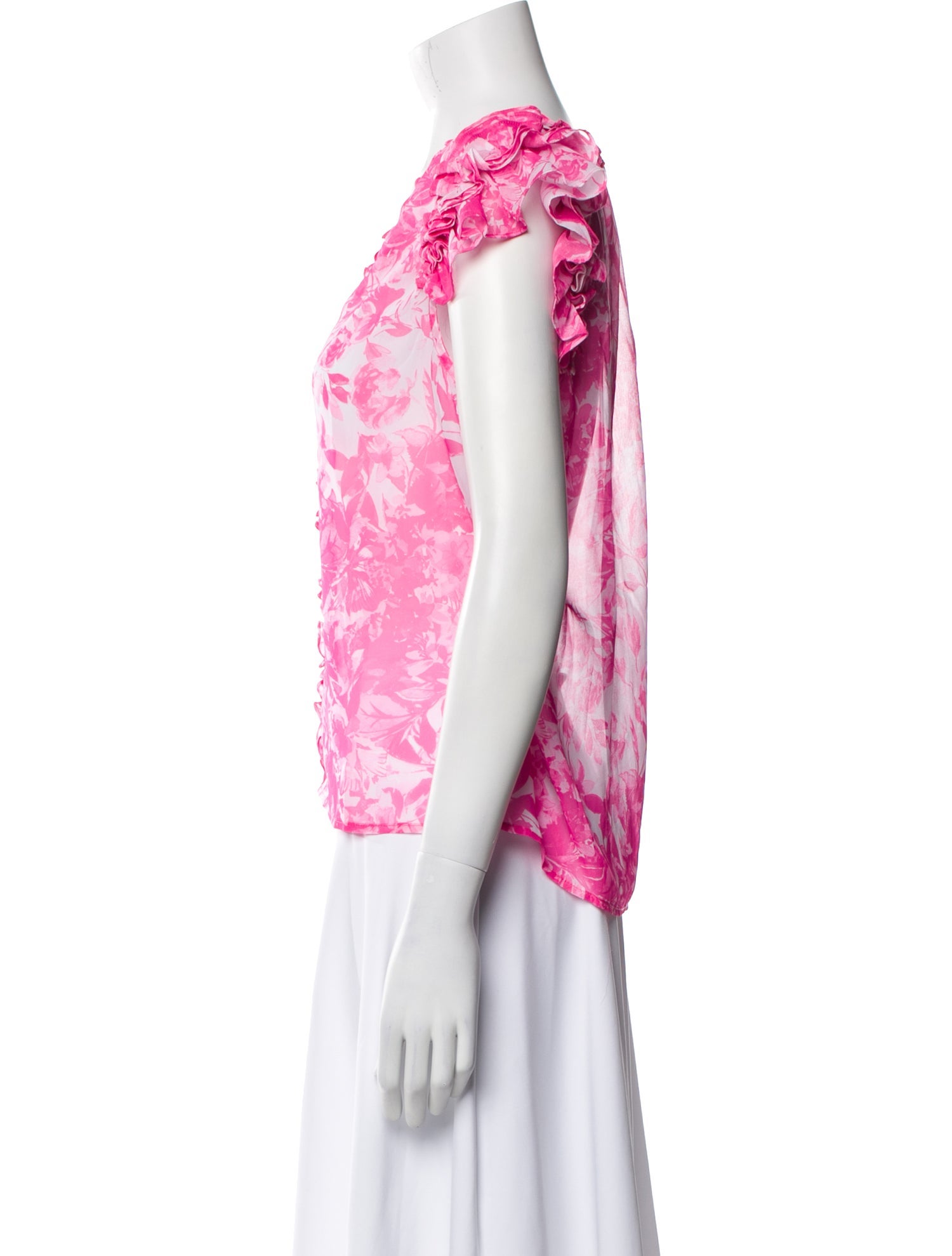 Generation Love Floral Print V-Neck Blouse w/ Tags