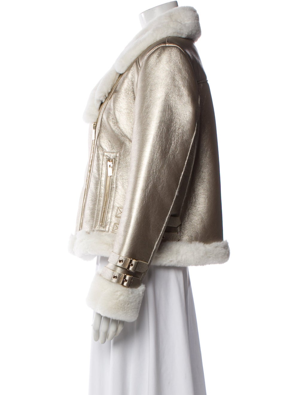 Generation Love Colorblock Pattern Biker Jacket - image 2