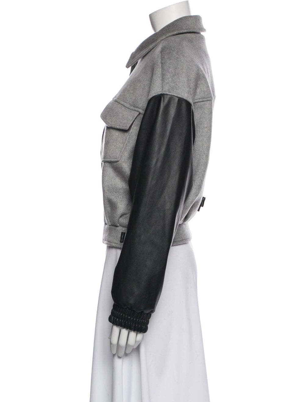 Generation Love Wool Colorblock Pattern Bomber Ja… - image 2