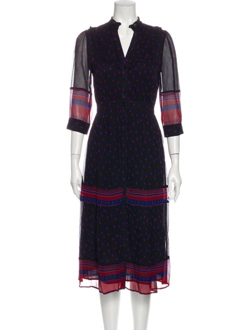 Ba&sh Lady Dress Midi Length Dress Black