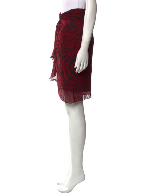 BA&SH Animal Print Knee-Length Skirt