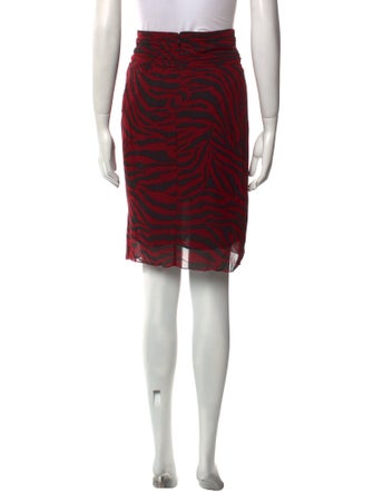 BA&SH Animal Print Knee-Length Skirt