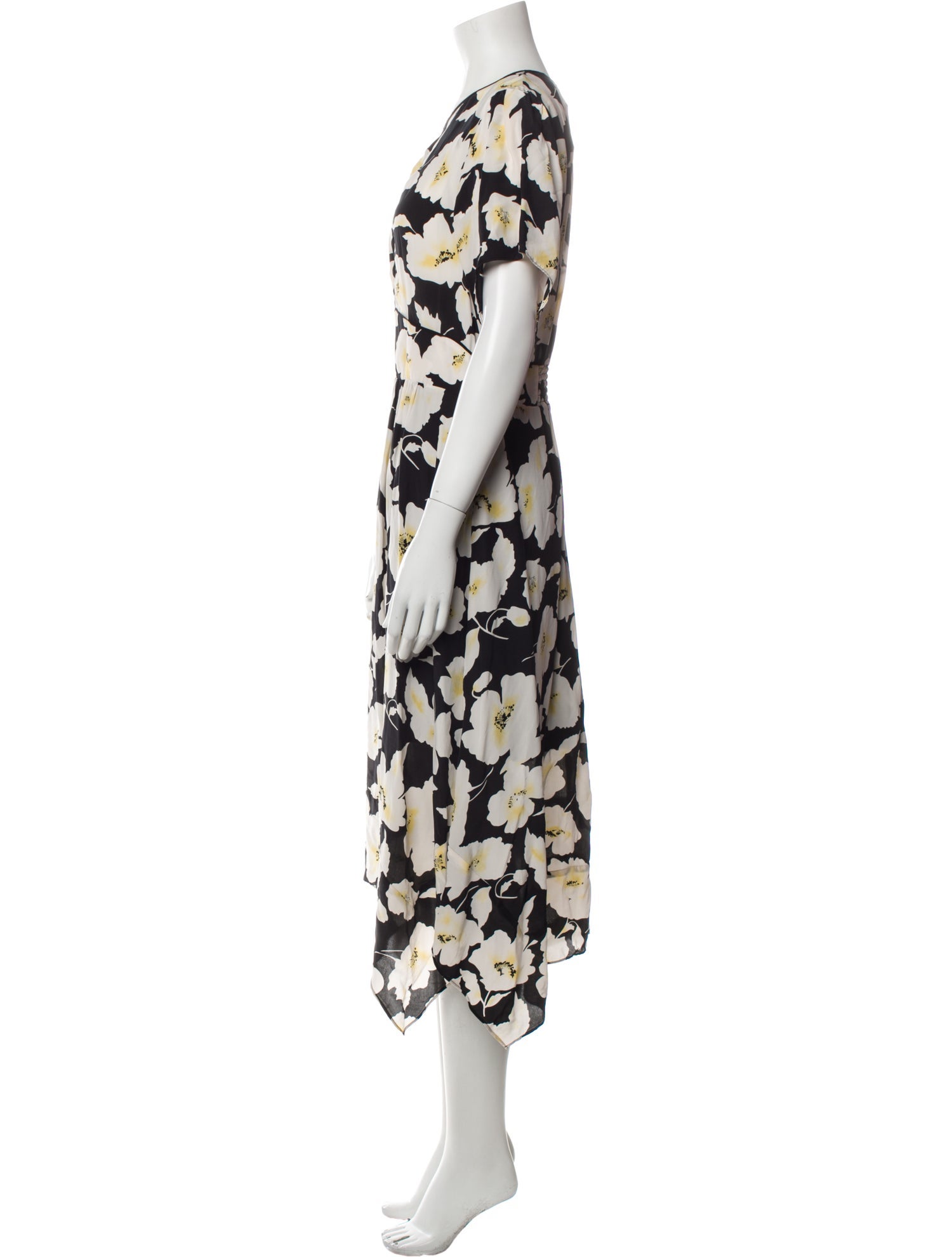BA&SH Floral Print Midi Length Dress w/ Tags