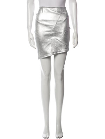Ba&Sh Skirts Lamb Leather Mini Skirt US 2 | XS