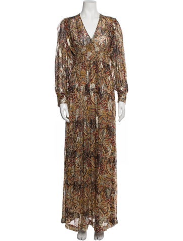 Ba&Sh Dresses Paisley Print Long Dress US 2 | XS