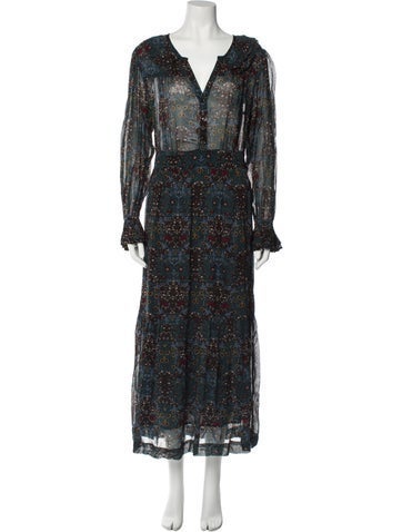 Ba&Sh Dresses Printed Long Dress US 2 | XS