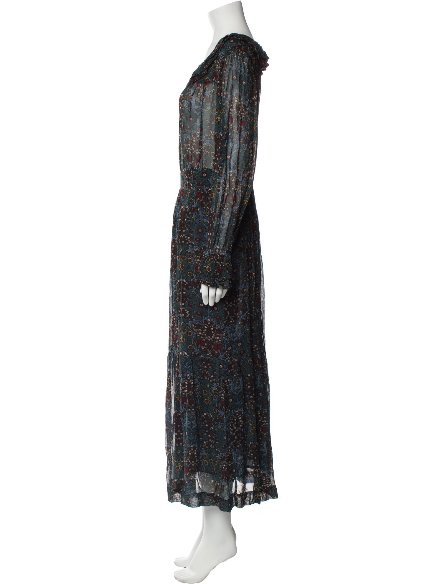 BA&SH Printed Long Dress w/ Tags