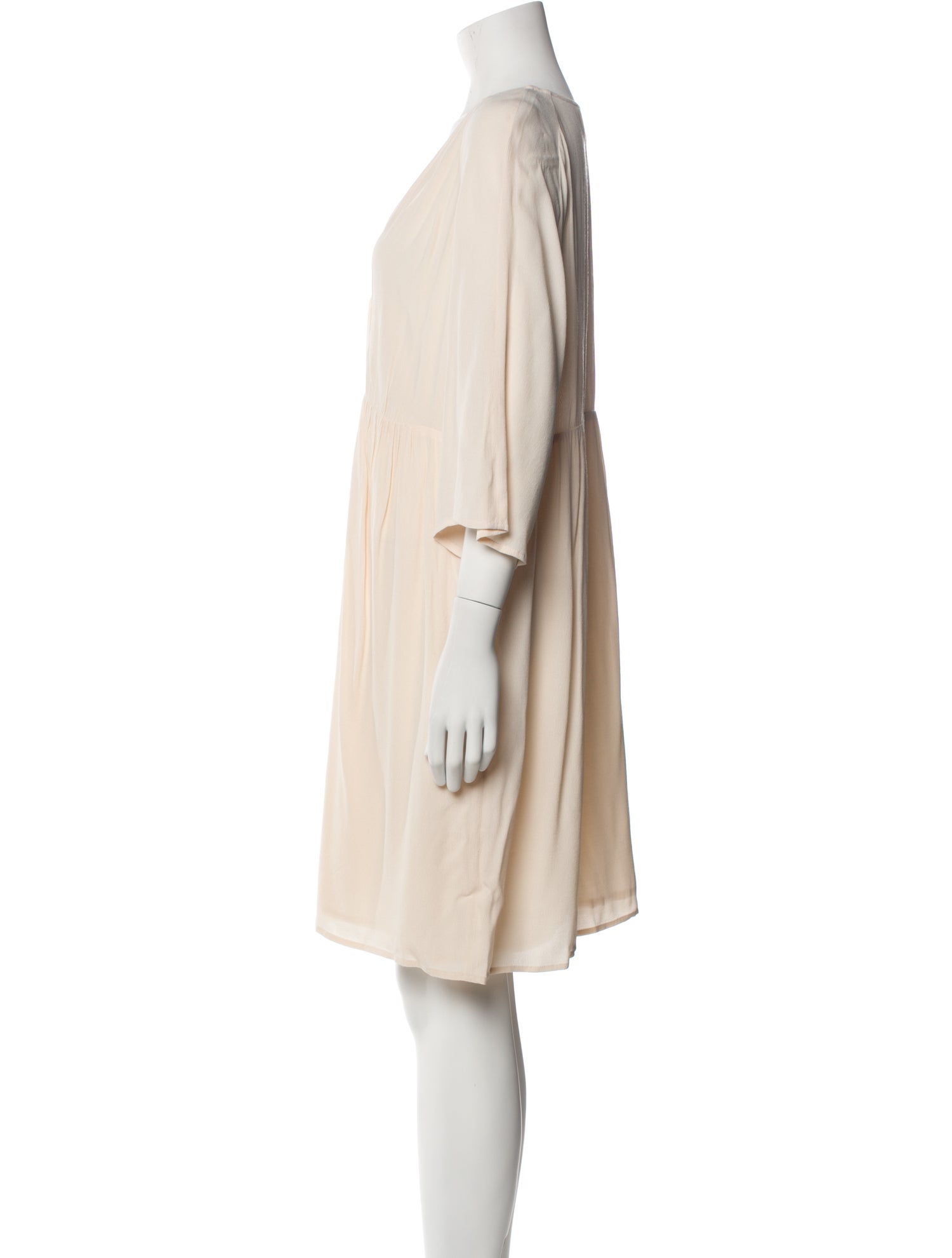 BA&SH Plunge Neckline Knee-Length Dress