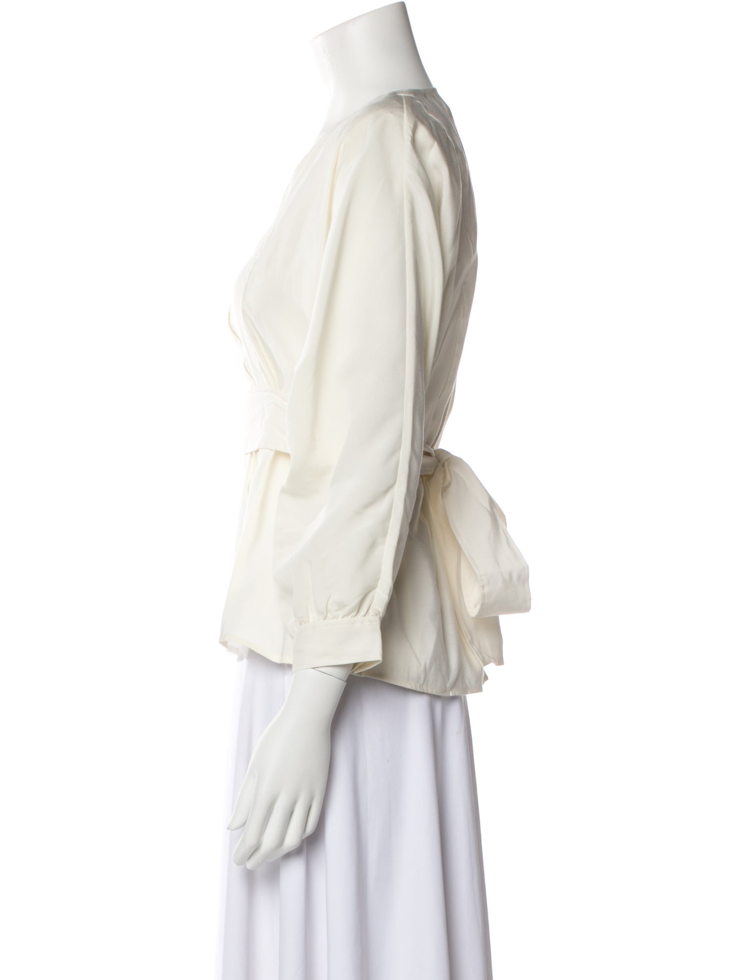 BA&SH V-Neck Three-Quarter Sleeve Blouse