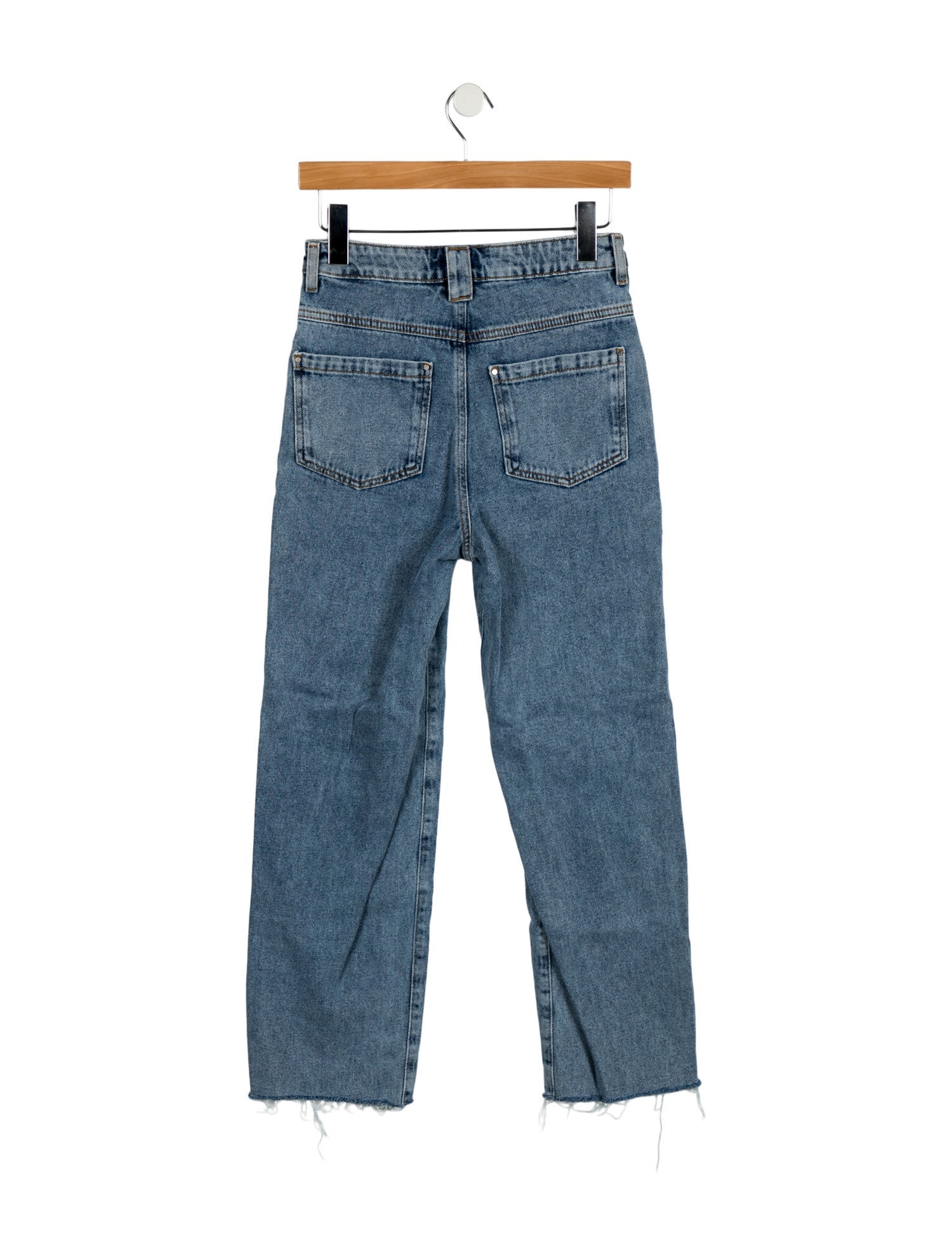 BA&SH High-Rise Straight Leg Jeans