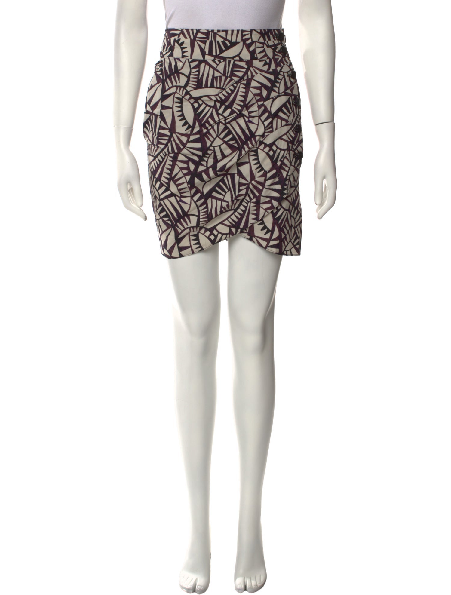 BA&SH Printed Mini Skirt