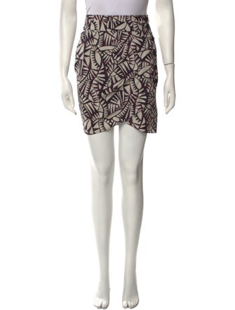 BA&SH Printed Mini Skirt
