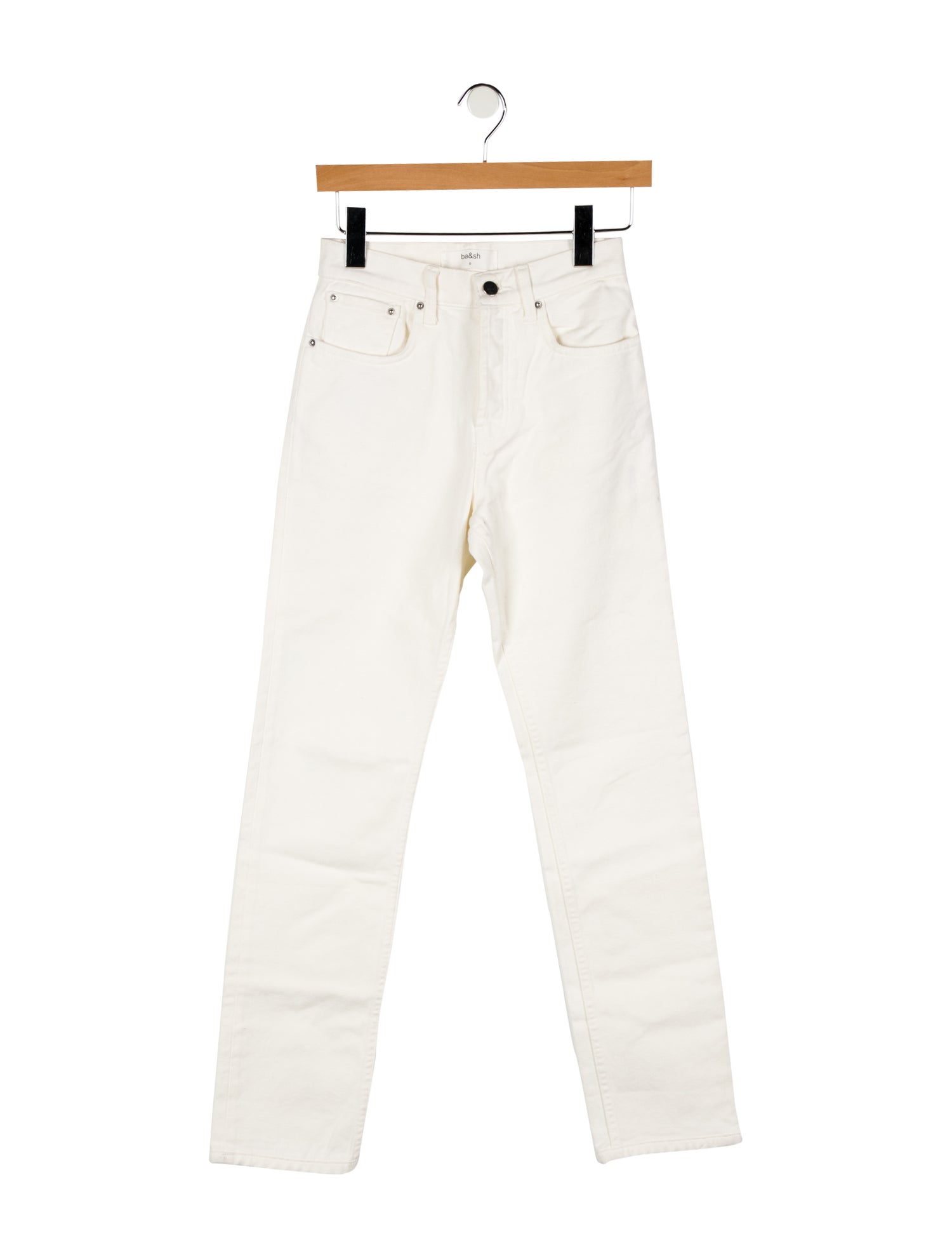 BA&SH Mid-Rise Straight Leg Jeans