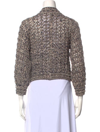 BA&SH Tweed Pattern Crew Neck Sweater