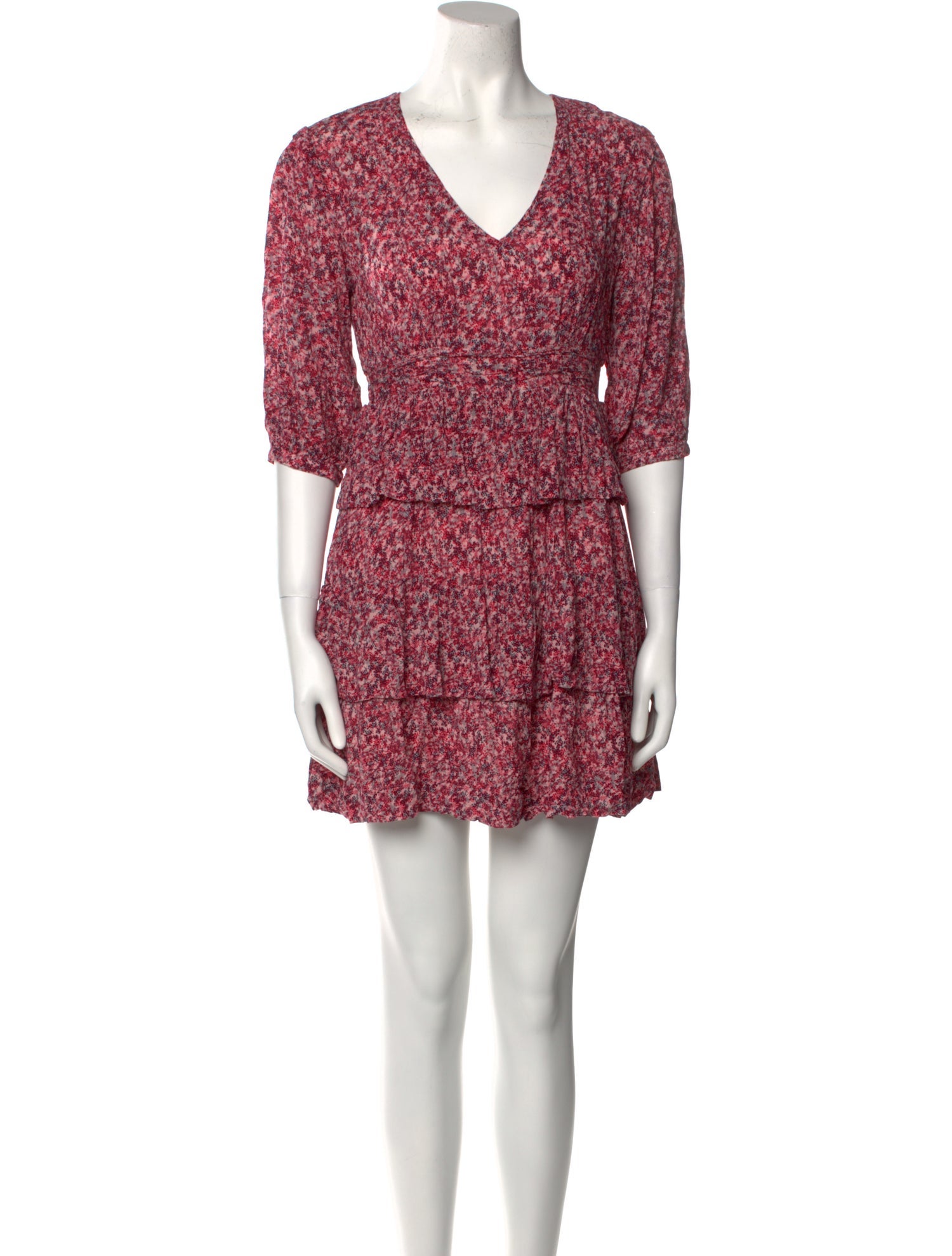 BA&SH Floral Print Mini Dress