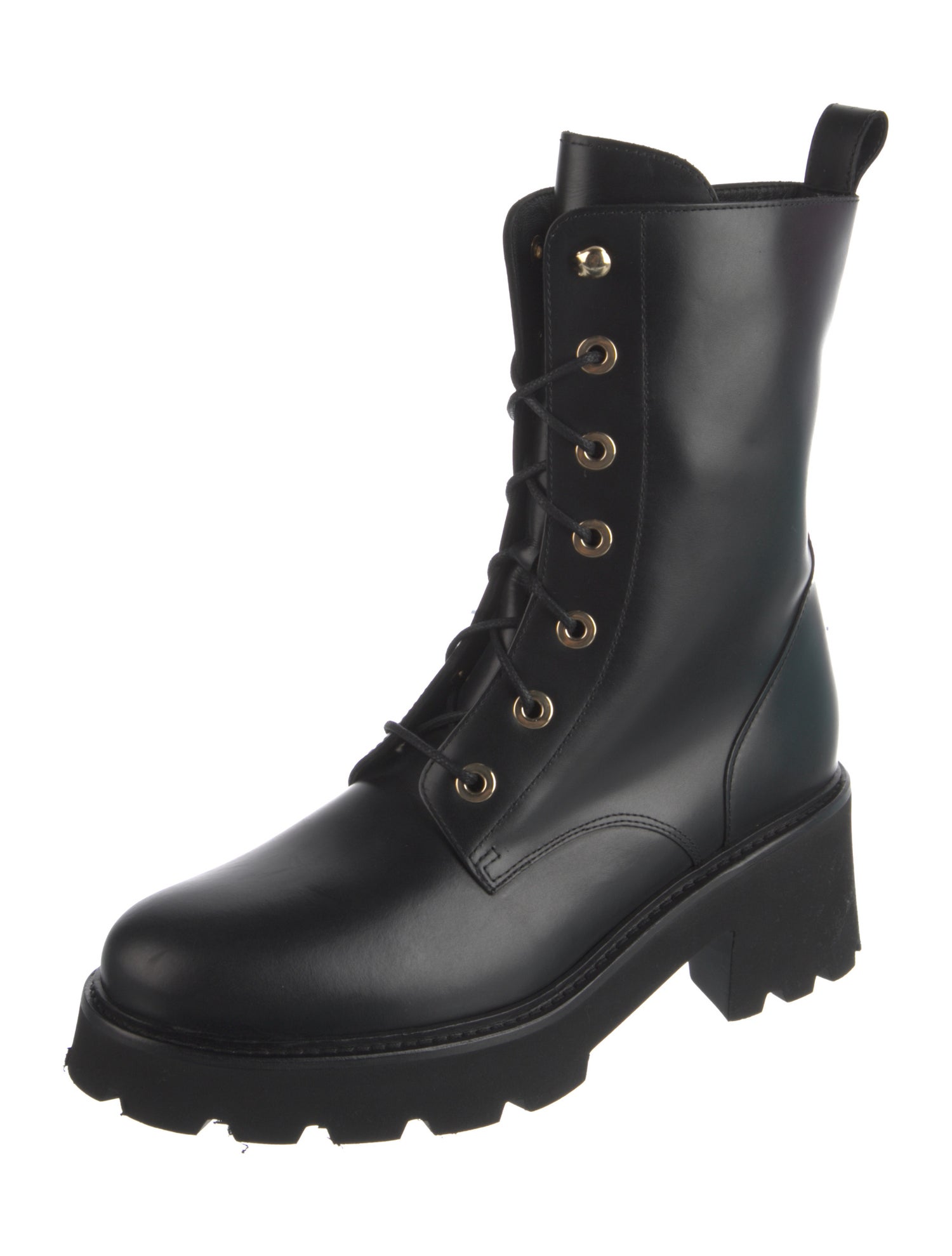BA&SH Leather Combat Boots