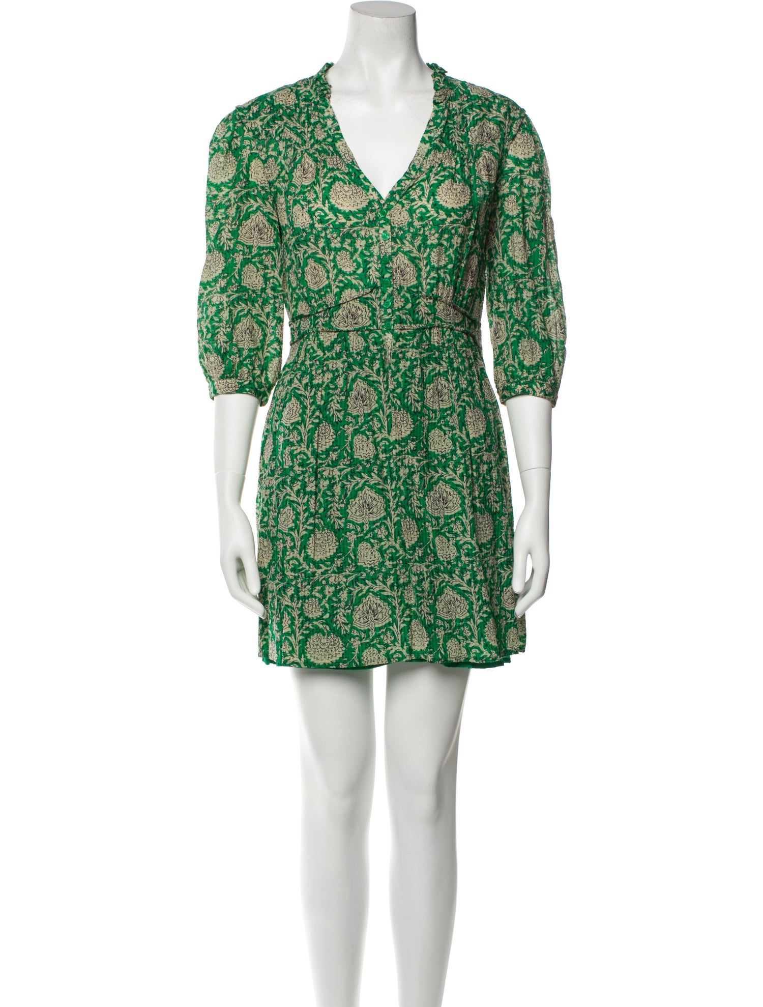 BA&SH Floral Print Long Dress