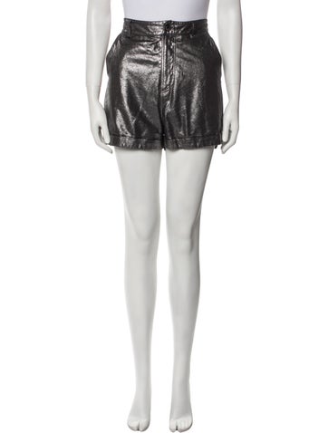 Ba&Sh Shorts Lamb Leather Mini M
