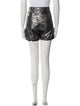 BA&SH Lamb Leather Mini Shorts