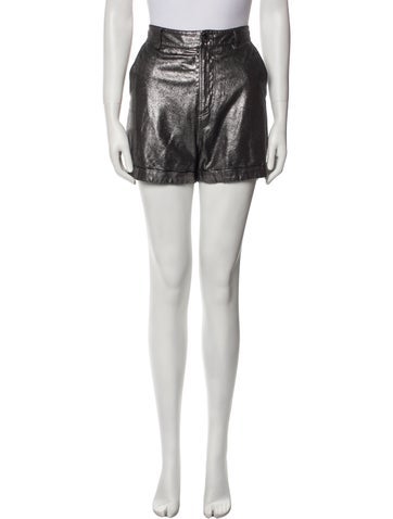 Ba&Sh Shorts Lamb Leather Mini M